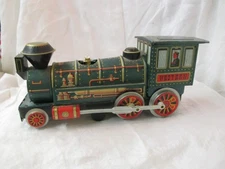 Vintage Japan Modern Toys tin Train Engine Locomotive