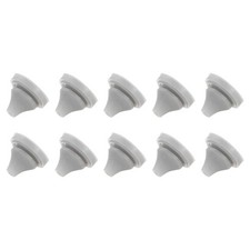 10pcs Silicone Shower Head Replacement Nozzles Fit 5mm Hole Light Grey