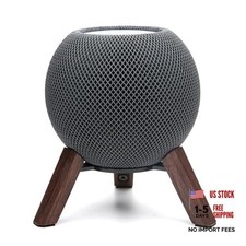 Wooden Desktop Speaker Stand for HomePod Mini, Wood Tripod Desk Stand Holder