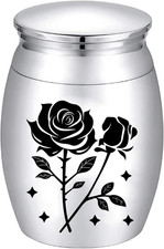 Mini Flower Urn Small Keepsake Urns Tiny Floral Rose Human Ashes Sharing Burial