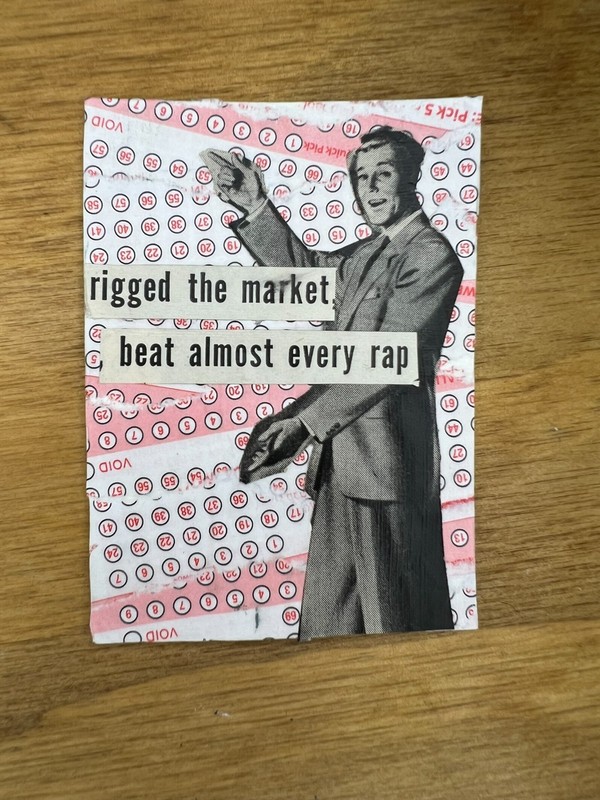  Original ACEO Art Card Vintage Collage on Card Stock | 2.5" x 3.5"