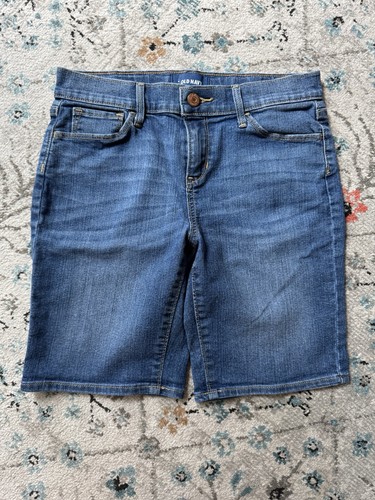 Old Navy Girls Denim Bermuda *Soft* Shorts Size Large 14- VGUC