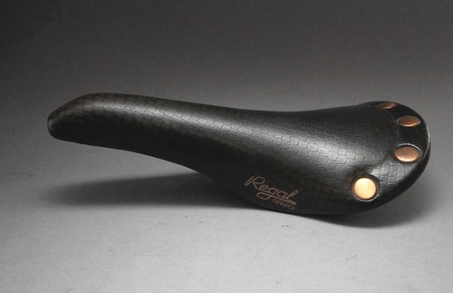 Sella Colnago Selle San Marco Regal Girardi / Marrone / 1989 / Rame Placcato Rame - Foto 4 di 8