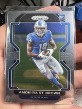 2021 Panini Prizm Amon-Ra St. Brown Base Rookie RC Lions NM MINT