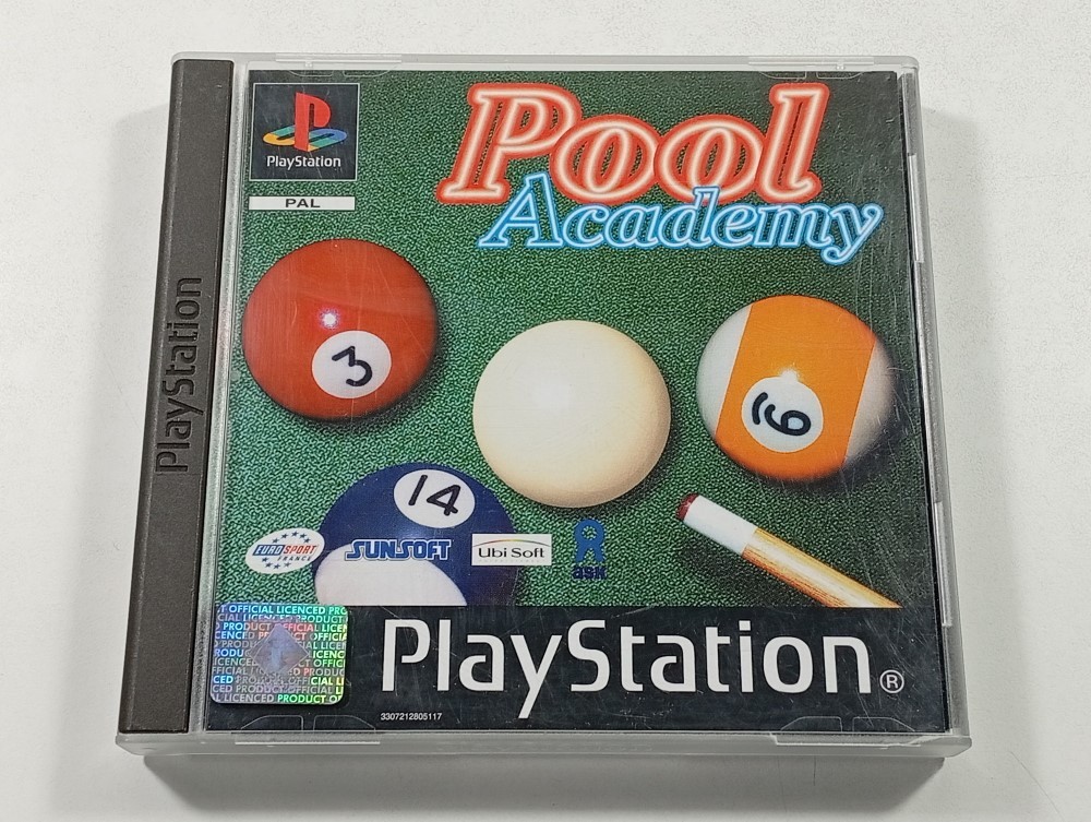 POOL ACADEMY SONY PLAYSTATION 1 (PS1) PAL-EURO (COMPLETE - GOOD CONDITION)