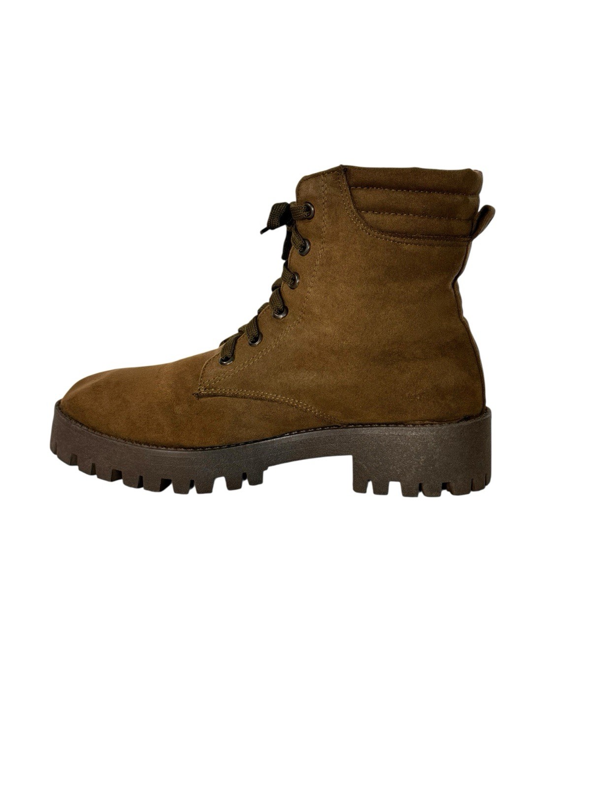 Calzado Yaki Boots Women’s 11 Suede Brown Lace-Up Ankle Western Boho Handcraft