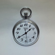 Seiko Precision 21 Jewels Pocket Watch Vintage Manual Winding Mens Watch Auth