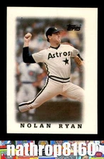 1988 Topps Mini Major League Leaders #50 Nolan Ryan HOF  NM/NM+  11197