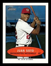 2020 Topps Heritage Juan Soto #16 1971 Bazooka Numbered Test TV559