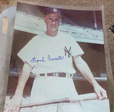 Frank Crosetti New York Yankees Signed Auto 8x10 Photo Autograph 