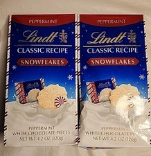 2 bags Lindt  Classic Recipe SNOWFLAKES PEPPE...