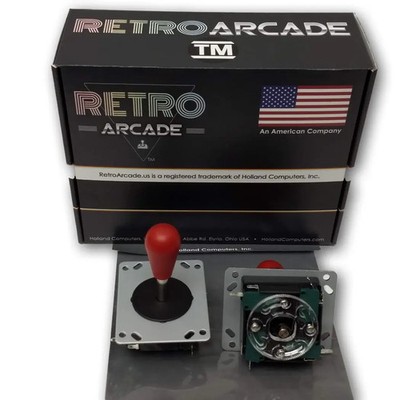RetroArcade.us Competition Style Arcade Joystick RED Top 4 or 8 Way switchable