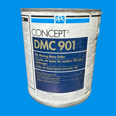 PPG CONCEPT  DMC 901 STRONG TINTING BLACK  1 QUART SHIPSFREE 