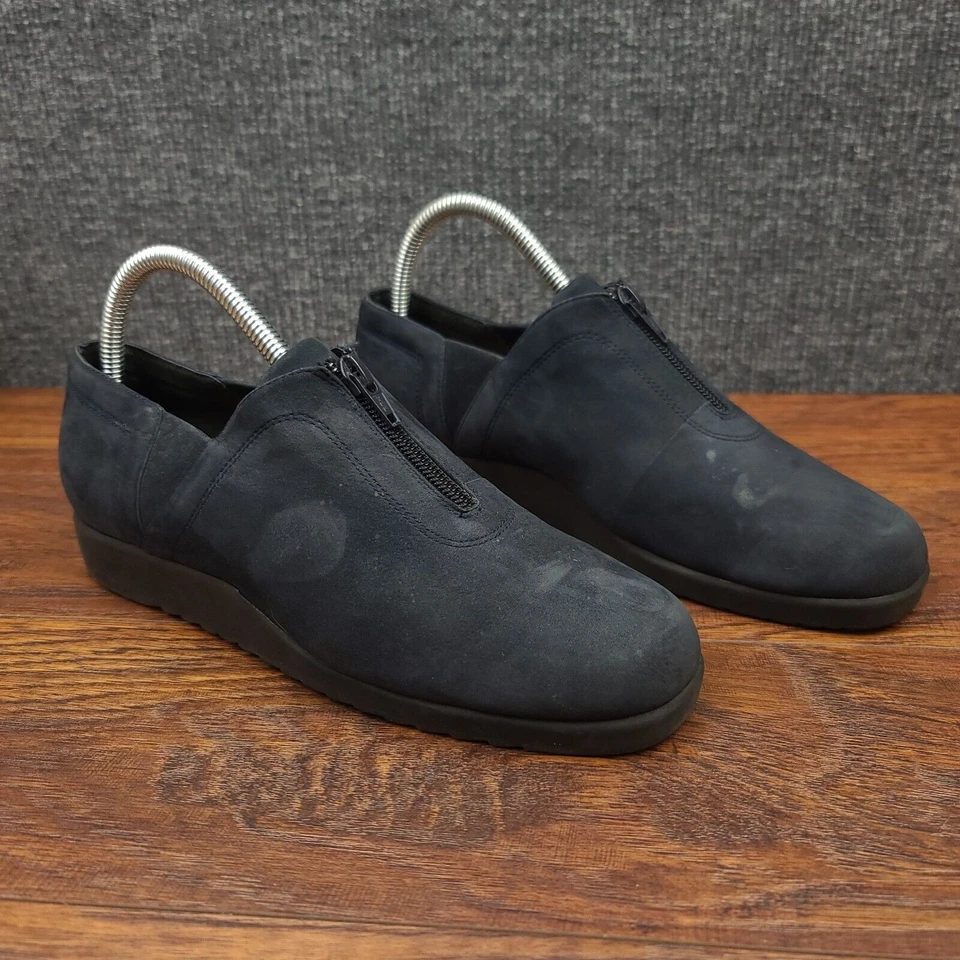 Zapatos sin cordones Rockport para mujer 7,5 M azul gamuza cuero cremallera cómodos informales Foto 2 de 4