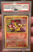 2009 POKEMON PLATINUM SUPREME VICTORS #149 MOLTRES-HOLO PSA 10