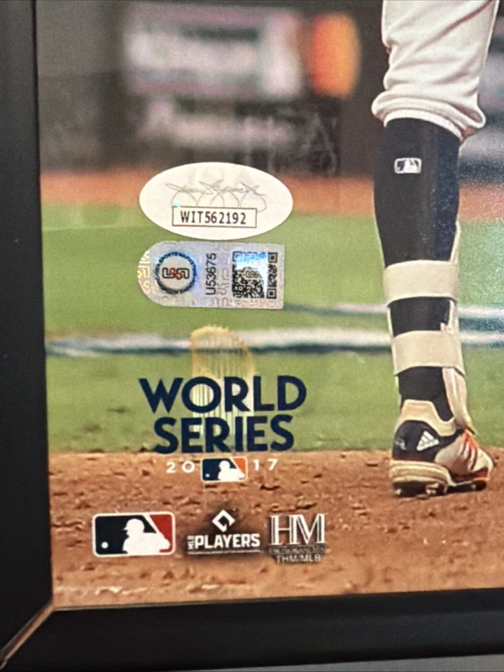 Carlos Correa Autographed 16x20 Photo JSA Houston Astros World Series MLB - Image 2 of 2