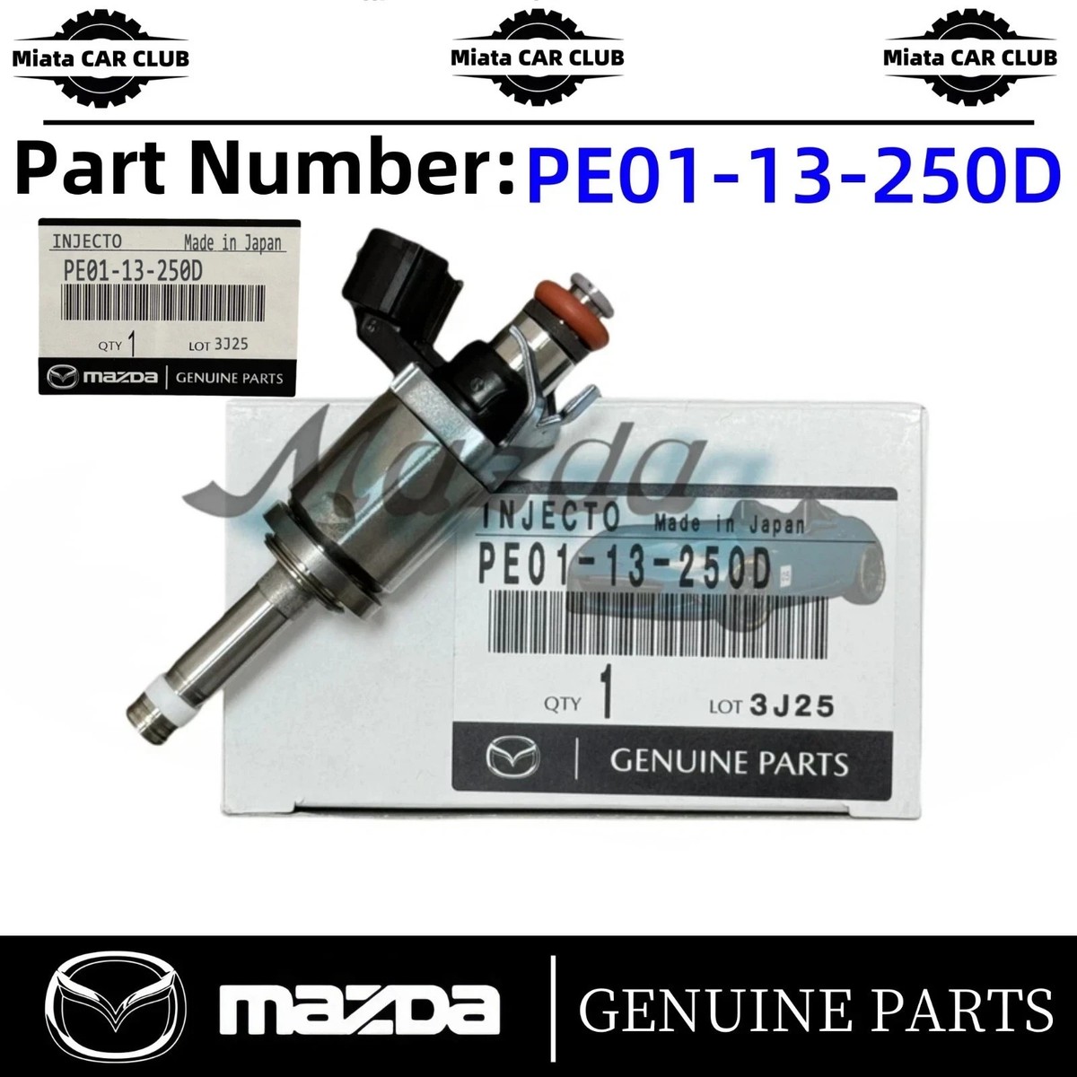 piyo 出品ページ 2012-2018 Genuine Mazda 3 Mazda 6 2.0L Fuel Injector PE01-13-250D