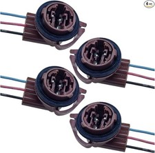 4PCS Pre-Wired Harness Sockets, LED Bulbs Socket Adapter Pigtail C Size: 4Pack
