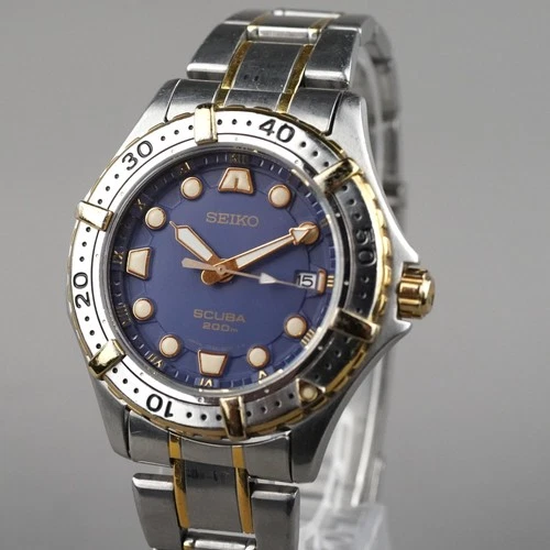 SEIKO Diver 1993 SCUBA 200m 7N35-6060 Men's 41mm Watch Vintage New Battery