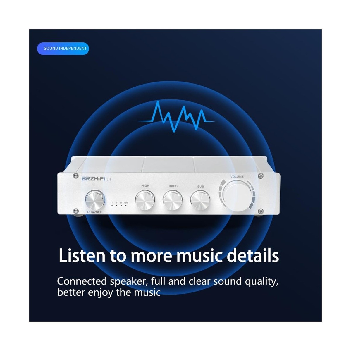 BRZHIFI L1B HiFi Pure Class A Preamplifier Home Audio 2.1 Channel