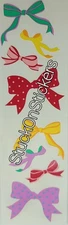 Mrs Grossman's BOWS Stickers RARE Vintage purple blue green pink polka dots 1991