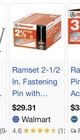 RAMSET 5 BOXES 2 1/2"Nails For Concrete With Fasteners 100 Per Box Total 500 New — photo 3