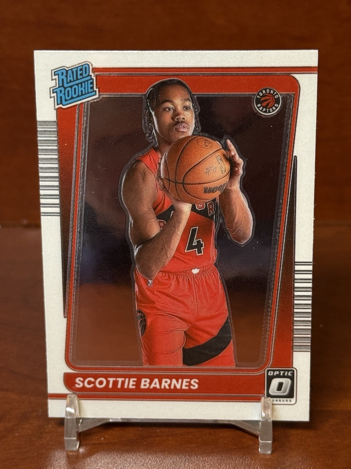 2021-22 Panini Donruss Optic - Rated Rookie Scottie Barnes #186 Holo Prizm (RC)