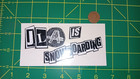 Snowboarding Vinyl Sticker Sheet Decal Black White Small Graphic Logo Snowboard