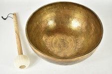 Singing Bowl Cymbal - Buddha Engraving - 2398 gr. 29 cm - Sound Massage Meditation Ne