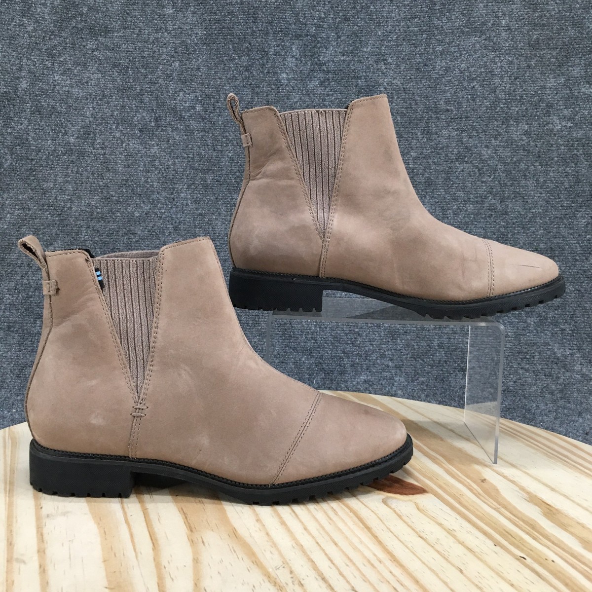 Tods Brown Suede Elastic Side Chelsea Ankle Boots Size Uk 9.5 US 10.5 Italy TOD main image 2