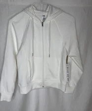 RBX Classic White Zip-Up Hoodie New XS