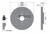 2X Pagid Bremsscheibe InnenbelüFtet Ø300Mm FüR Ford Ecosport