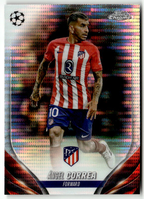 Topps 2024 Chrome Champions League No. 49 Angel Correa Pulsar Refractor