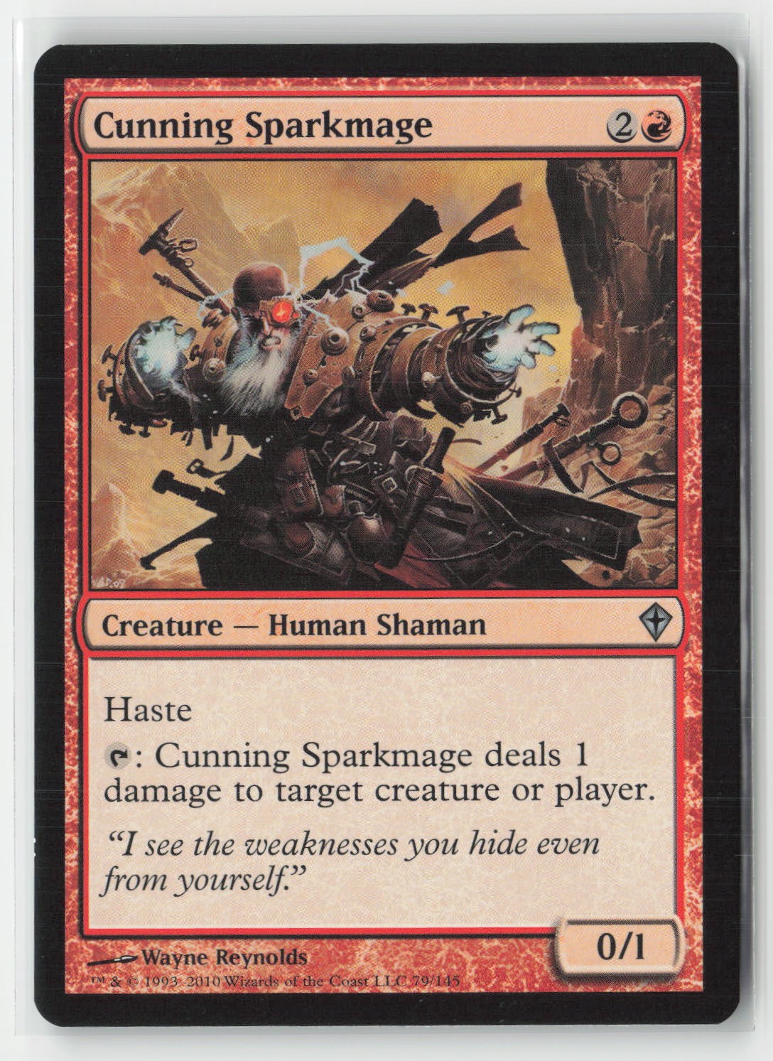 Cunning Sparkmage 79 Uncommon Worldwake Magic: The Gathering Near Mint