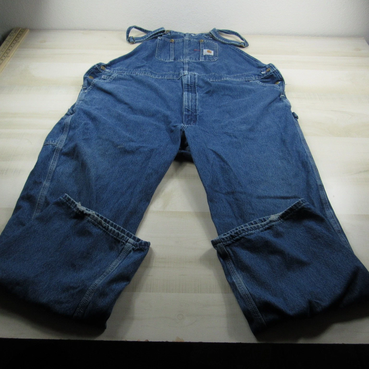 Carhartt Overalls Men 50x32 Blue Denim Workwear Outdoor Bib Loose Fit Casual
Opens in a new window o
