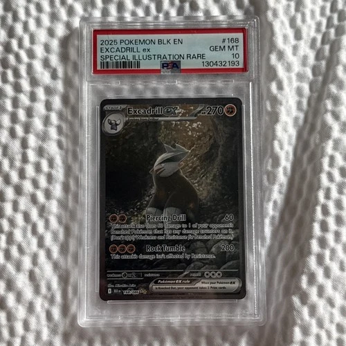 💎PSA 10 Gem Mint Excadrill ex 168/086 Sv: Black Bolt Special Illustration💎