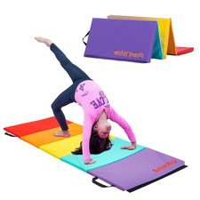 Tumbling Mat-Gymnastics Mat,Easy to Clean Gym Mat,Sturdy,Foldable Tumbling Mat