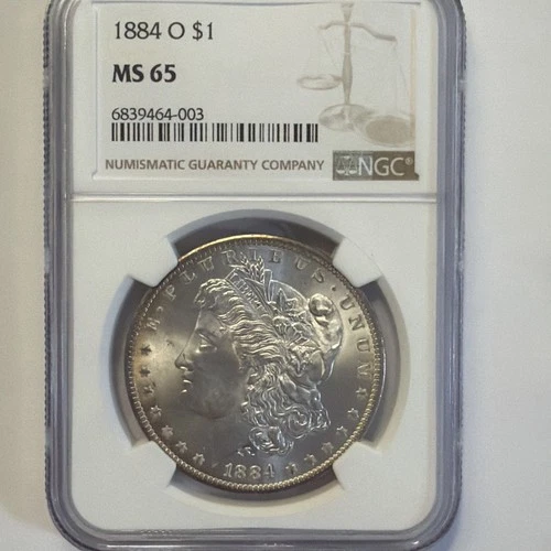 1884-O NGC MS-65 MORGAN SILVER DOLLAR