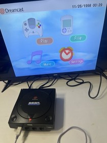 SEGA Dreamcast Sports Edition Console System & Power Cord- Doesn't SPIN Discs