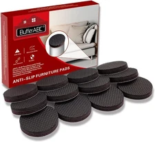 Non Slip Furniture Pads 12pcs 2'' Rubber Stoppers to Prevent Sliding - Hardwood