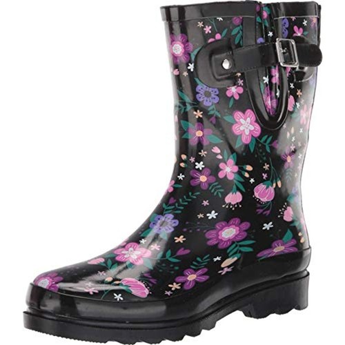Western Chief Blossoming Mid wasserdichte Damen-Regenstiefel mehrfarbig Blumenmuster Größe 8 - Bild 1 von 14