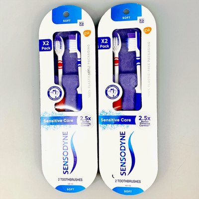 Sensodyne Sensitive Care Toothbrush SOFT SET of 2 x 2 PACK !Damaged Boxes!