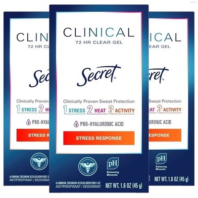 3x Secret Clinical Strength Antiperspirant Deodorant for 1.6 Ounce Exp. 05/2027