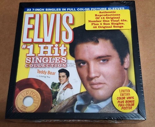 ELVIS #1 & #2 HIT SINGLES BOXED SETS BOTH SEALED! NEW OLD STOCK