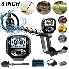 Deep Ground Metal Detector For Adults Underwater Beach Yard Waterproof Seeker US