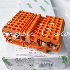 50pc 281-653 two in two out type terminal blocks *cm