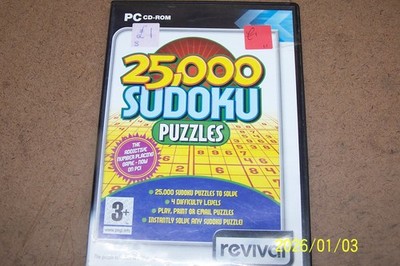 25000 Sudoku Puzzles