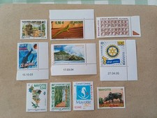 10 timbres Neufs **  Mayotte 2000/2008  Poste 90/208 Basket Zébu Rotary Gecko TB