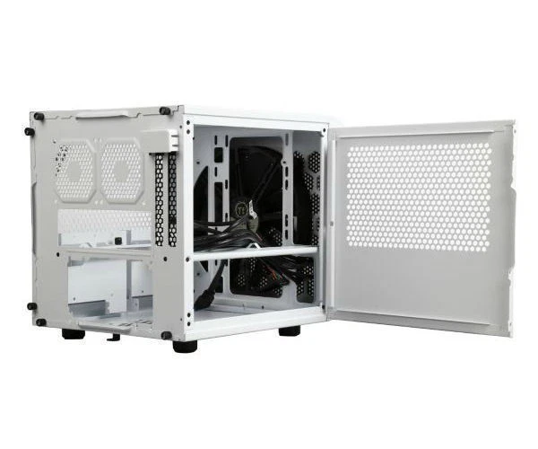 Thermaltake Core V1 Snow Edition (White) Mini ITX Cube Case ( CA-1B8-00S6WN-01) - Image 3 of 4