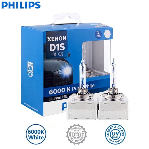 Philips Ultinon HID Xenon D1S D2S D2R D3S D4S 35W 6000K Xenon Headlight Car Bulb - Picture 1 of 11